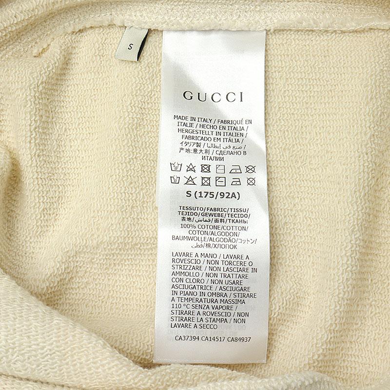 GUCCI（グッチ） GUCCI FAKE NOT トレーナー Sサイズ アイボリー系