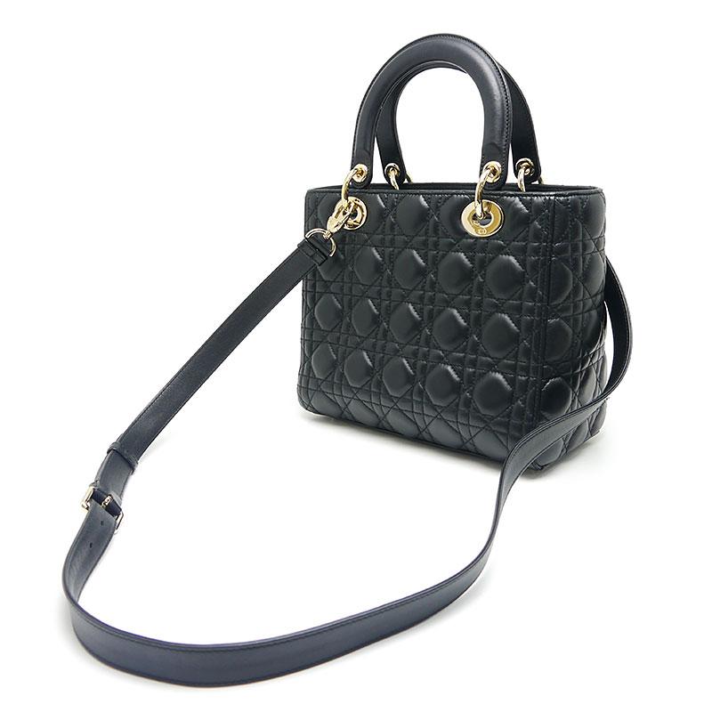 Lady Dior ディオール Christian レディディオール ミディアムバッグ