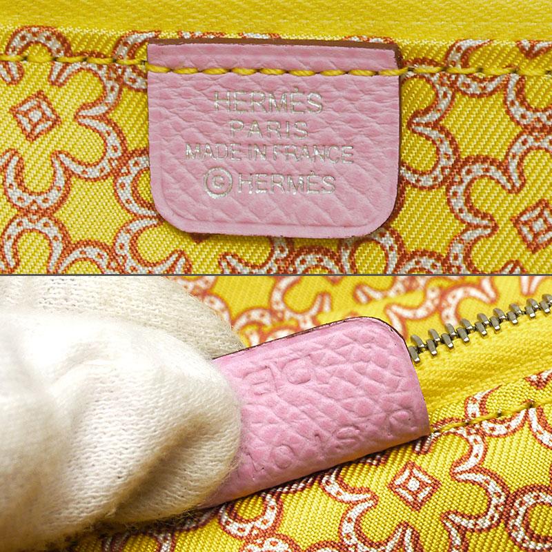 HERMES（エルメス） アザップロング シルクイン ピンク系 イエロー