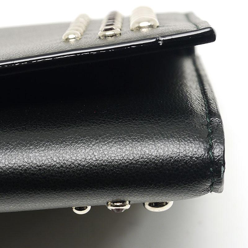 JIMMY CHOO（ジミーチュウ） 長財布 レザー 黒 ブラック スタッズ