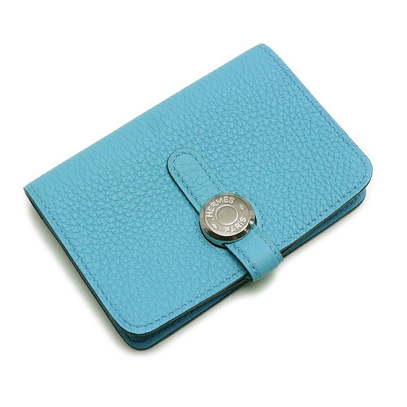 HERMES / ドゴン カードケース ネイビー C刻印（エルメス ドゴン 