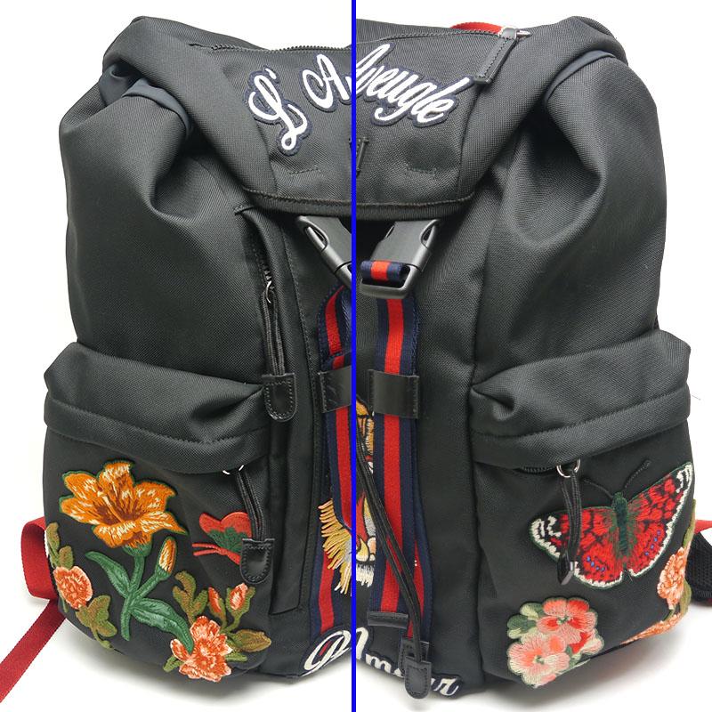 GUCCI グッチ刺繍エンブロイダリーバックパックリュック