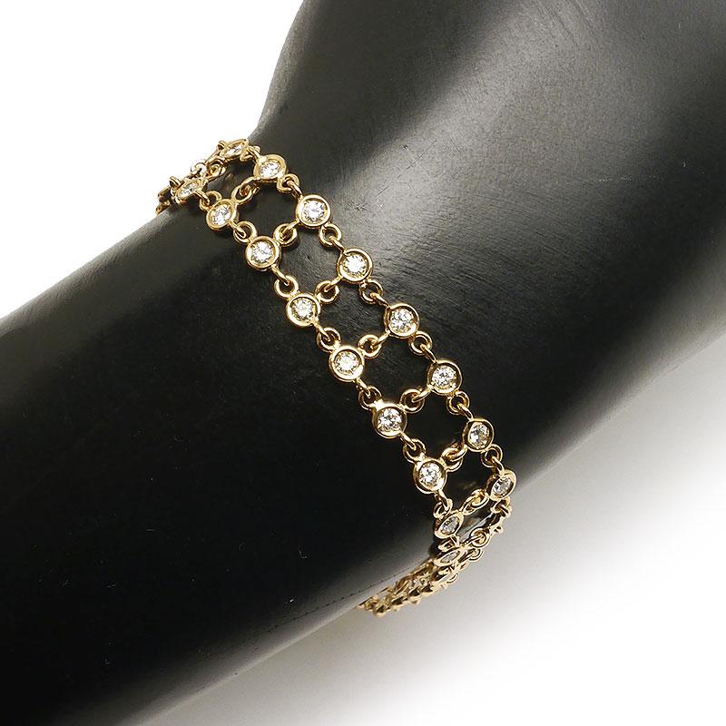 VAID ヴェイド ダイヤモンドブレスレット K18PG・ダイヤ1.56ct 2連  