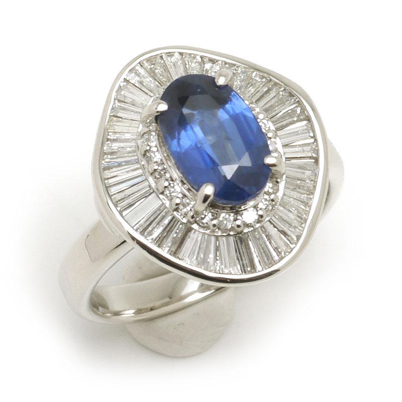 専用です❣️プラチナ900 2.04カラット サファイアダイヤリング サファイアダイヤモンドリング #12 約12号 PT900・サファイア2.04ct