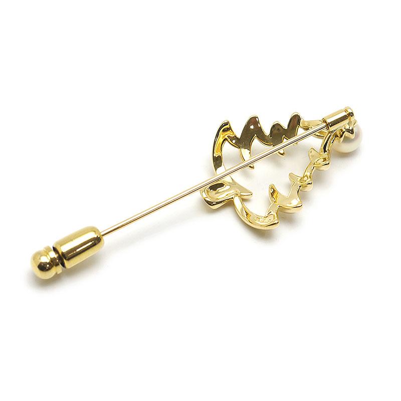 ミキモト MIKIMOTO ピンブローチ K18YG・パール約5.5mm クリスマス