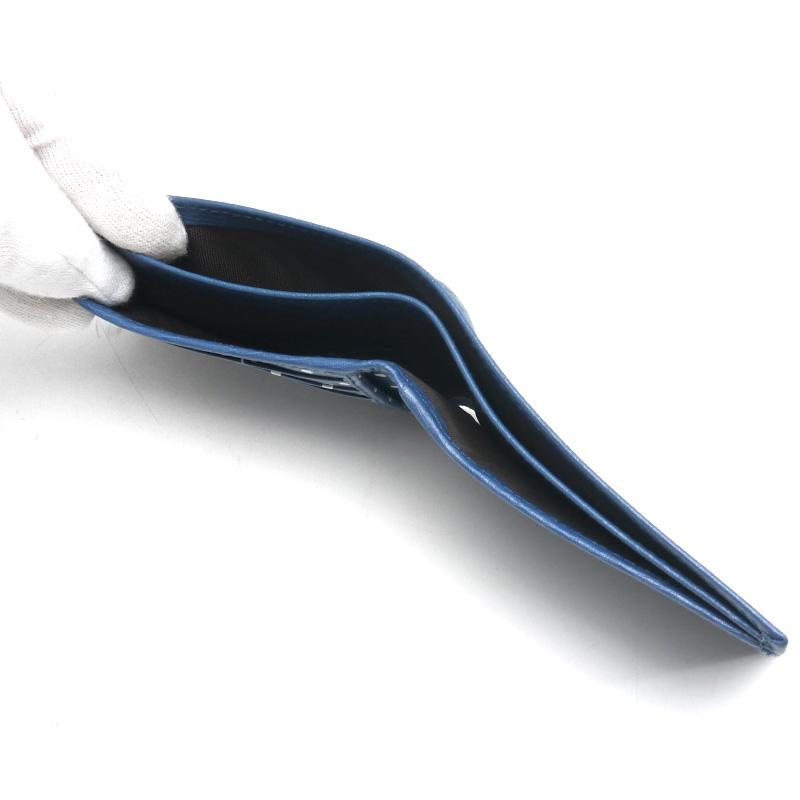 GUCCI グッチ 二つ折り札入れ 04795.0416 メンズ 紳士 ブルー 青系  