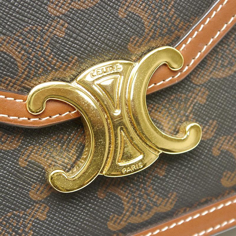 セリーヌ トリオンフキャンバス チェーン付きウォレット CELINE セリーヌ チェーンウォレット マーゴ トリオンフ