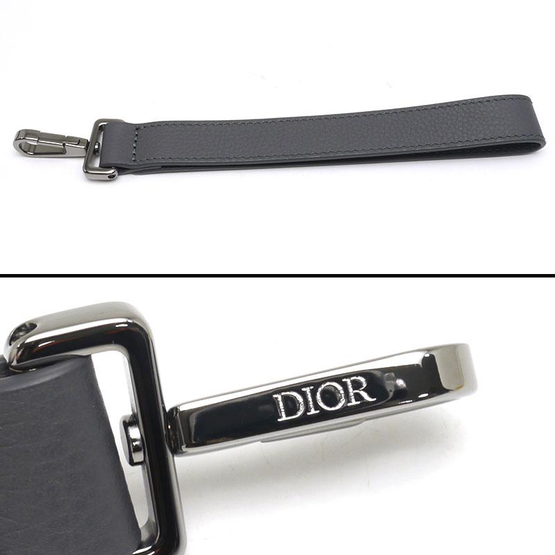 ディオール Christian Dior クラッチバッグ 2OBCA251YSE オブリーク シルバー グレー 美品｜kurata7｜06