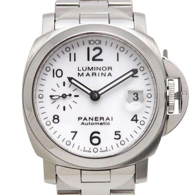 パネライ PANERAI ルミノール マリーナ PAM00051 メンズ オートマ 白  
