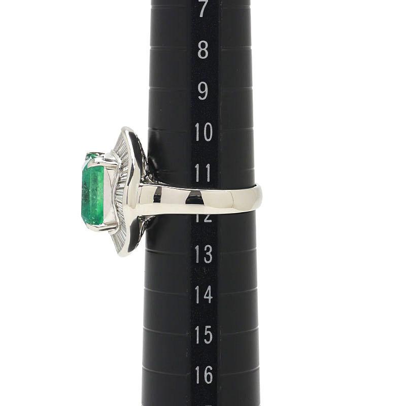 Pt900エメラルド ダイヤモンド リング 12号 エメラルドダイヤモンドリング #12 約12号 PT900・エメラルド5.04ct