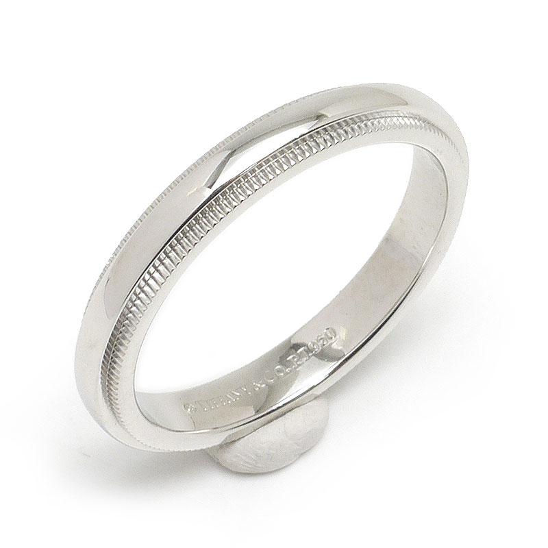 ティファニー リング ミルグレイン Pt950 プラチナ レディース TIFFANY&Co. ティファニー Tiffany&Co. ミルグレイン リング #14