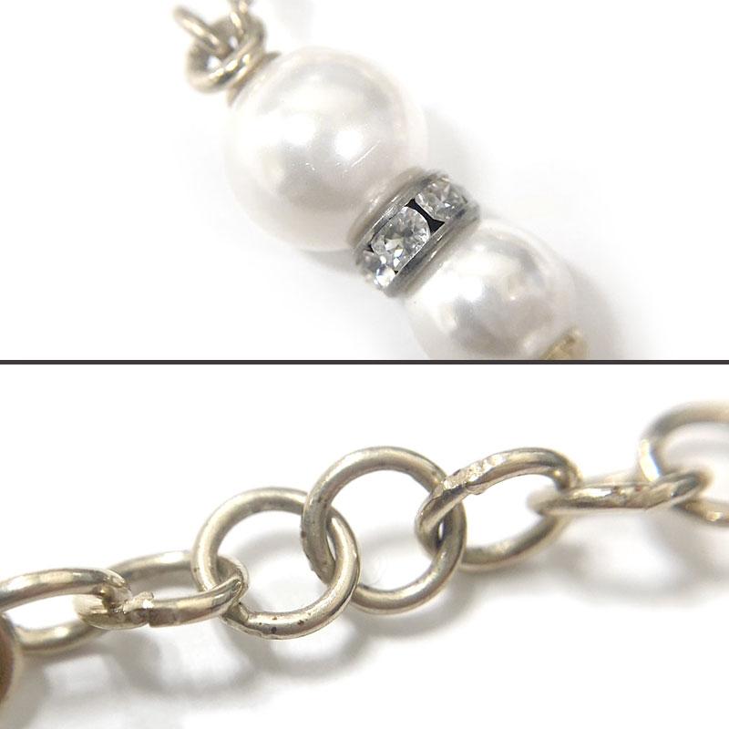 シャネル CHANEL フェイクパールネックレス リボンモチーフ シャネル CHANEL フェイクパールネックレス リボンモチーフ