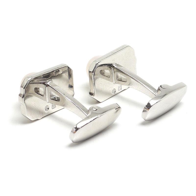 美品　タサキ　TASAKI パール付きカフリンクス　アクセサリー　シルバー　小物 TASAKI（タサキ） カフス シルバー パール径約7mm : 質屋クラタセブン