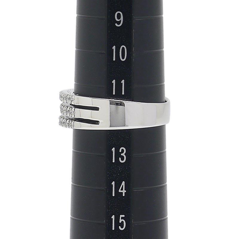 約12号 【マダム】 K18WG・ダイヤ0.33ct 3列デザイン