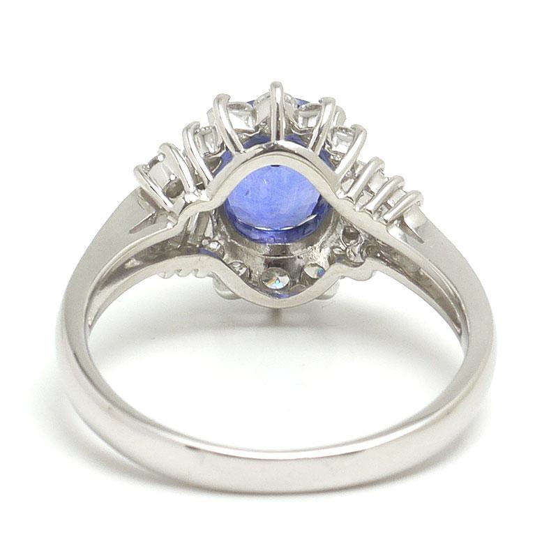 PT900 サファイア ダイヤモンド リング 0.36ct 【公式通販】