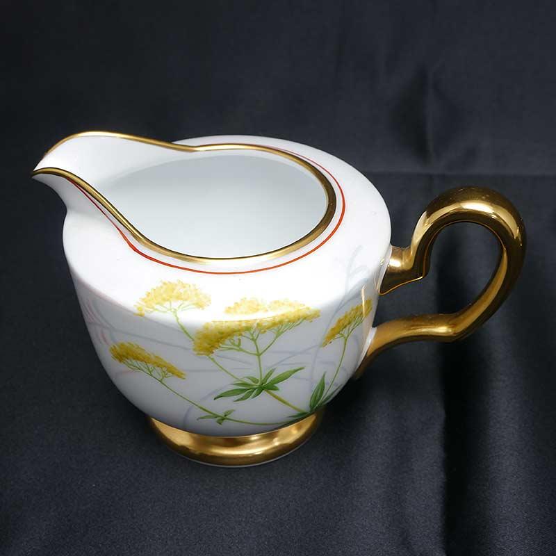 大倉陶園 - 大倉陶園 シュガーポット クリーマー セット リミテッドエディション 植物 金彩 大倉陶園 OKURA シュガーポット クリーマー セット リミテッド