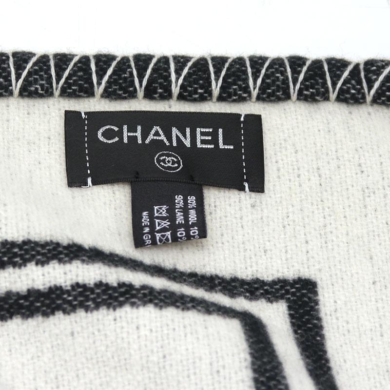 CHANEL（シャネル） ブランケット 毛布 ココマーク モノトーン ウール