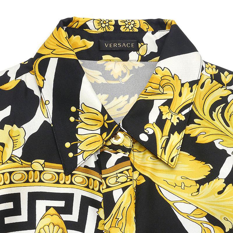 VERSACE（ヴェルサーチェ） シルクシャツ バロック柄 レディース