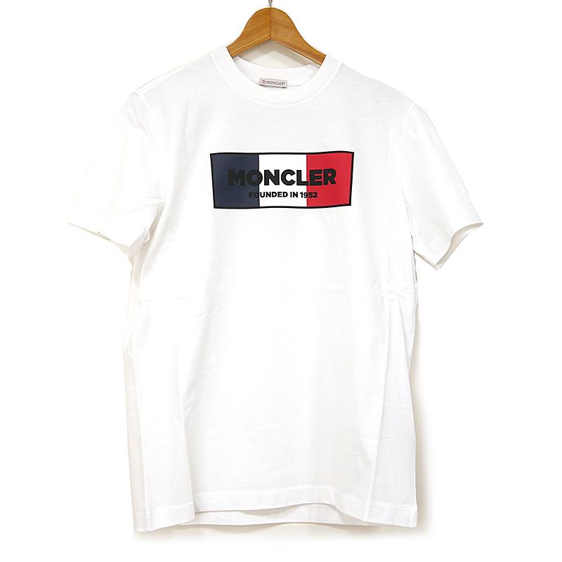 MONCLER（モンクレール） クルーネック Tシャツ トリコロールロゴ 半袖 