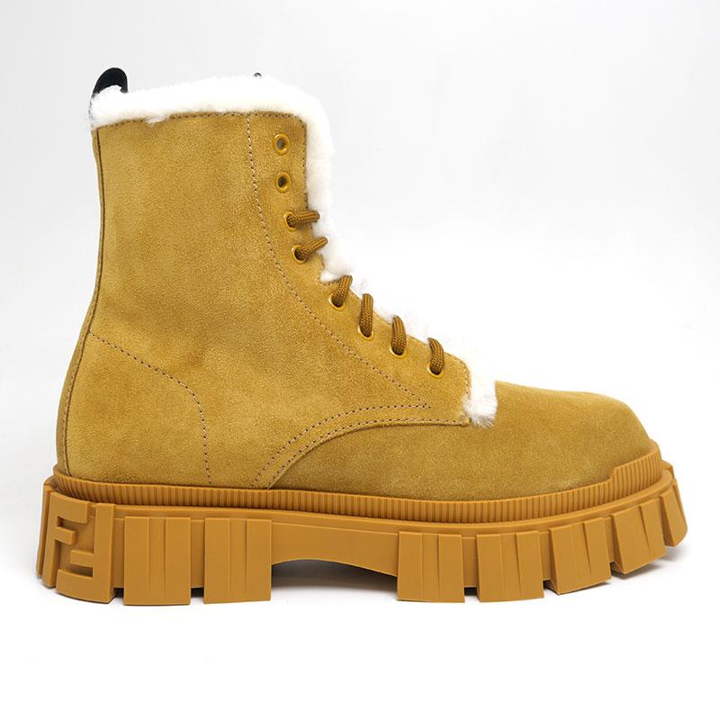 FENDI（フェンディ） スエードムートンブーツ サイズ8 イエロー系