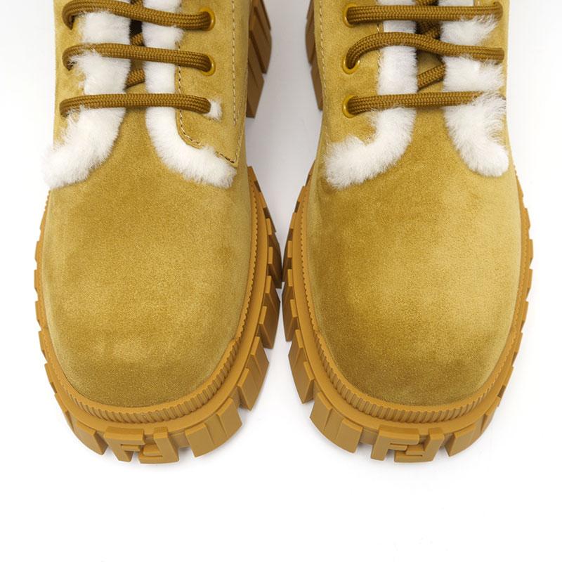 FENDI フェンディ イタリヤ製 FFロゴ ロング ムートン ブーツ23cm FENDI フェンディ イタリヤ製 FFロゴ ロング ムートン ブーツ23cm