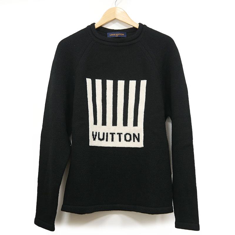 ルイヴィトン  RM192M NOL HHN04W バーコードロゴニット メンズ XL LOUIS VUITTON（ルイ・ヴィトン） バーコード ロゴ ニット RM192M NOL