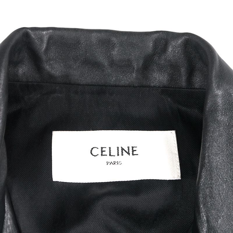 CELINE（セリーヌ） クラシックバイカーレザーライダースジャケット