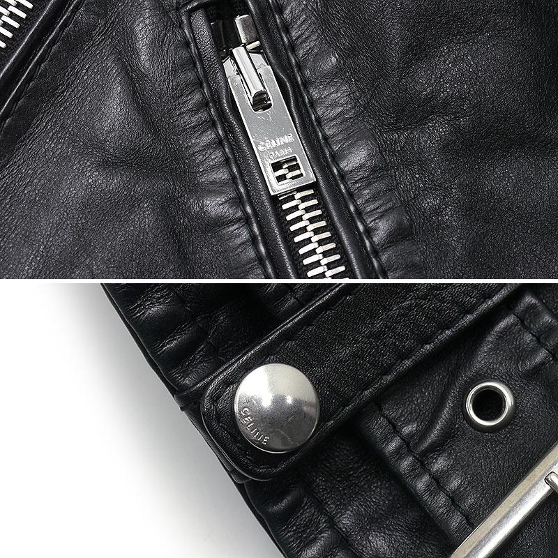 CELINE（セリーヌ） クラシックバイカーレザーライダースジャケット