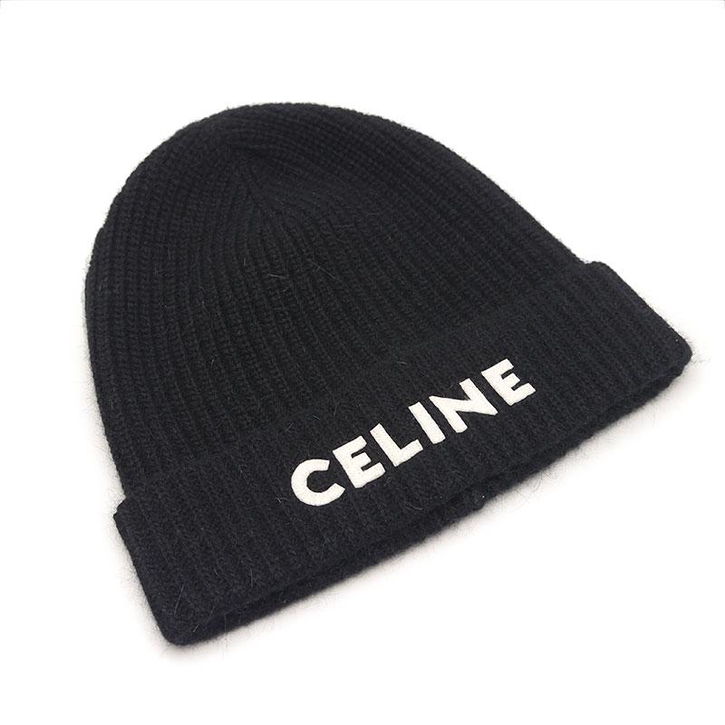 CELINE セリーヌ ニットキャップ ビーニー ウール アンゴラ