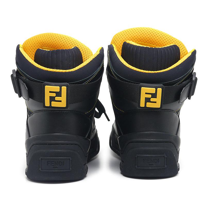 FENDI ブラック ハイカットスニーカー サイズ36 FENDI（フェンディ） ハイカットスニーカー ブラック サイズ8 : 質屋