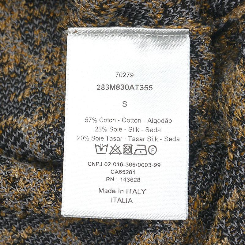 ディオール ニット半袖ポロシャツ 283M830AT355 S ブラウン Christian Dior（クリスチャン・ディオール） ディオール Dior ニット