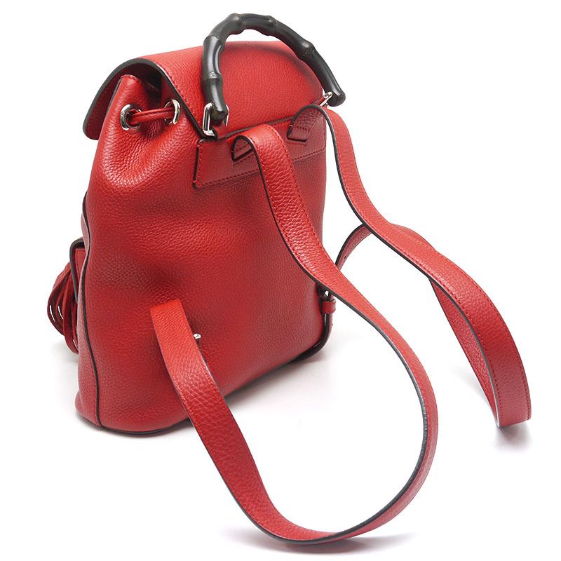 GUCCI グッチ　リュック　バックパック GUCCI（グッチ） バックパック リュック バンブー 387149 レザー