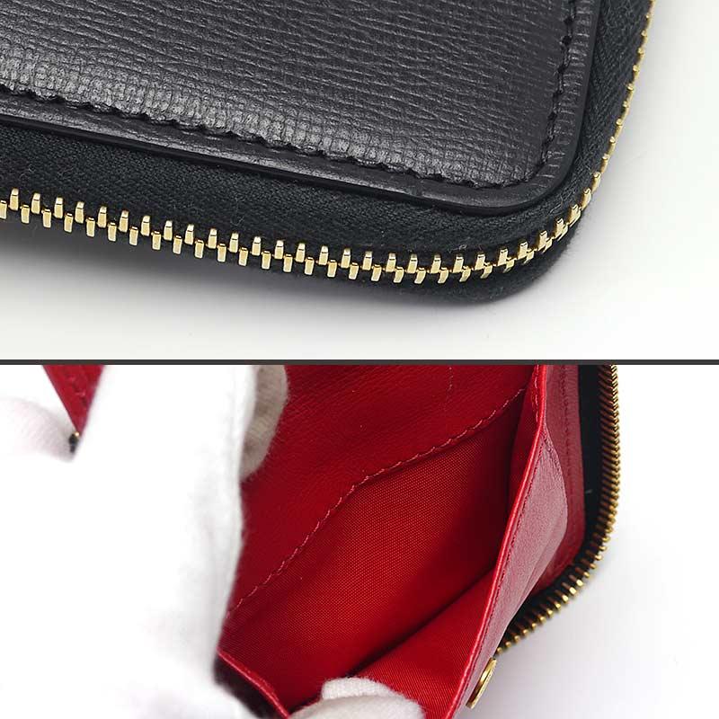 ヴァレンティノ レザー ラウンドジップ コンパクトウォレット ブラック VALENTINO GARAVANI ヴァレンティノガラヴァーニ コンパクト