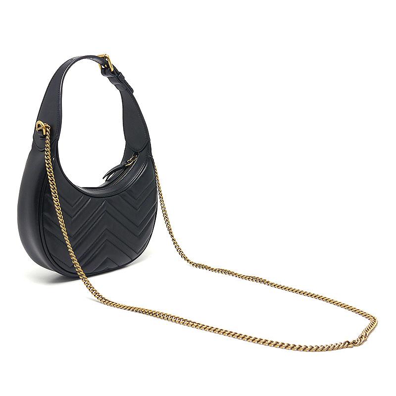 GUCCI】GG ハーフムーンシェイプ ミニバッグ