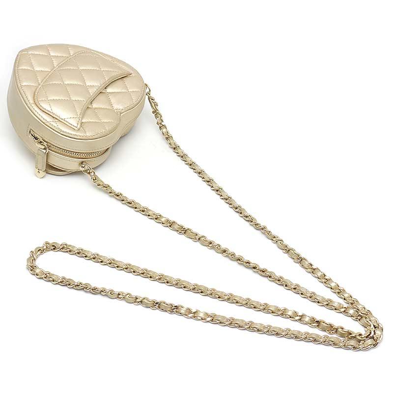 CHANEL シャネル マトラッセ チェーンショルダーバッグ ハート