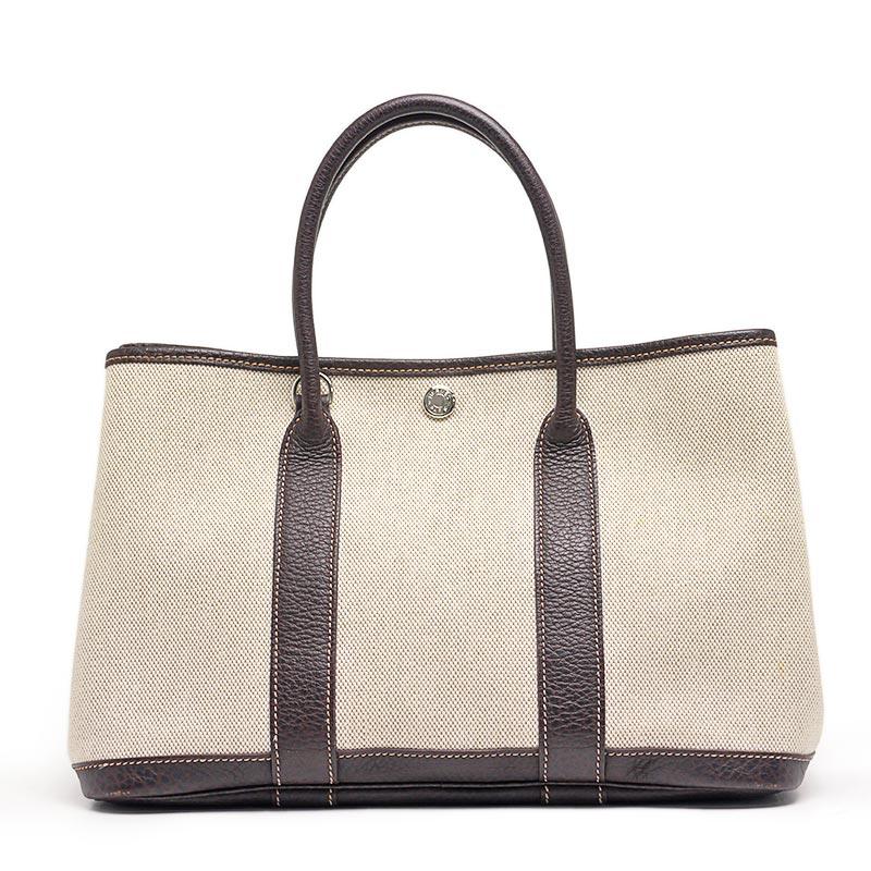 HERMES エルメス ガーデンパーティーTPM ベージュ×ブラウン系カラー 
