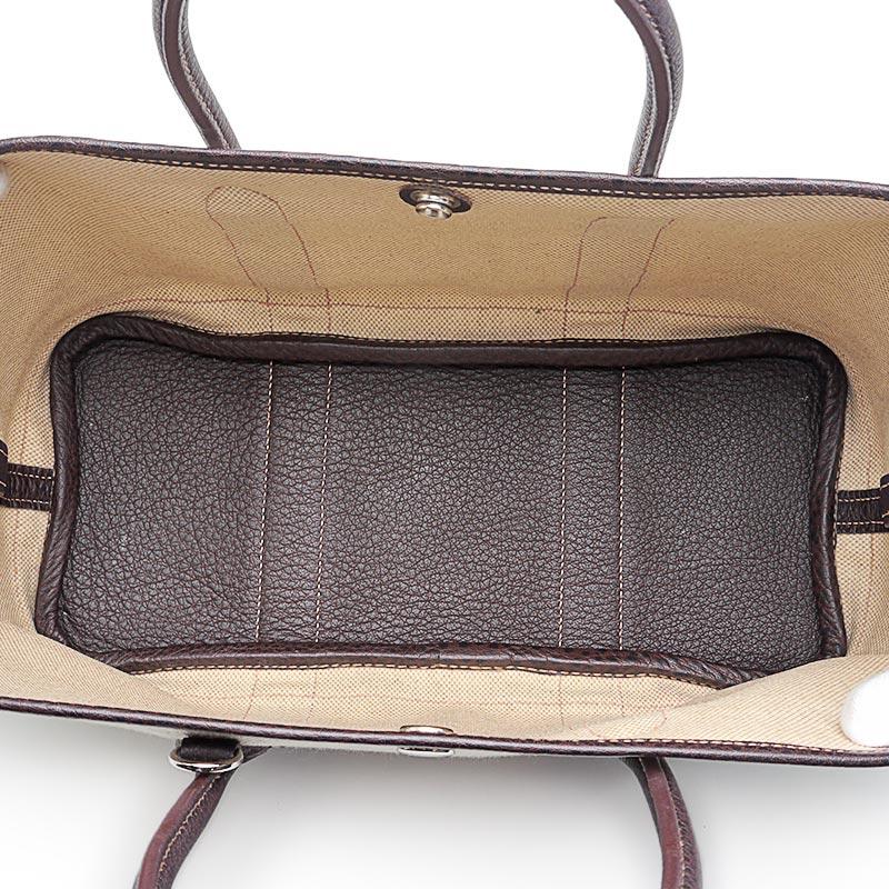 HERMES エルメス ガーデンパーティーTPM ベージュ×ブラウン系カラー 