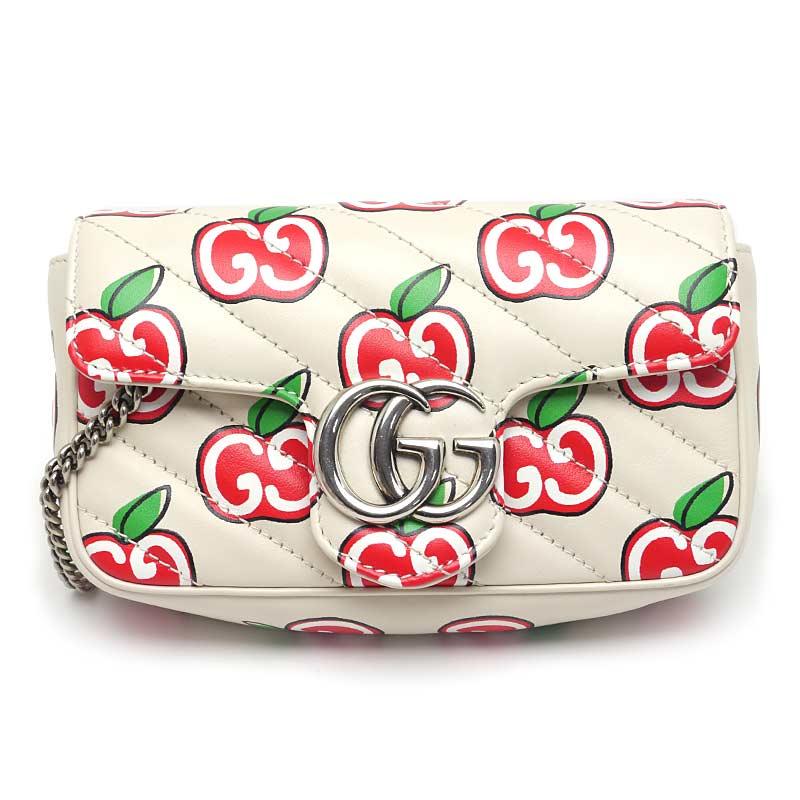 GUCCI グッチ GGマーモント ショルダーバッグ 476433 ホワイト系  