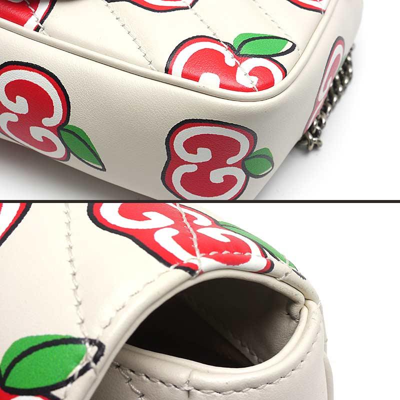 GUCCI グッチ GGマーモント ショルダーバッグ 476433 ホワイト系  