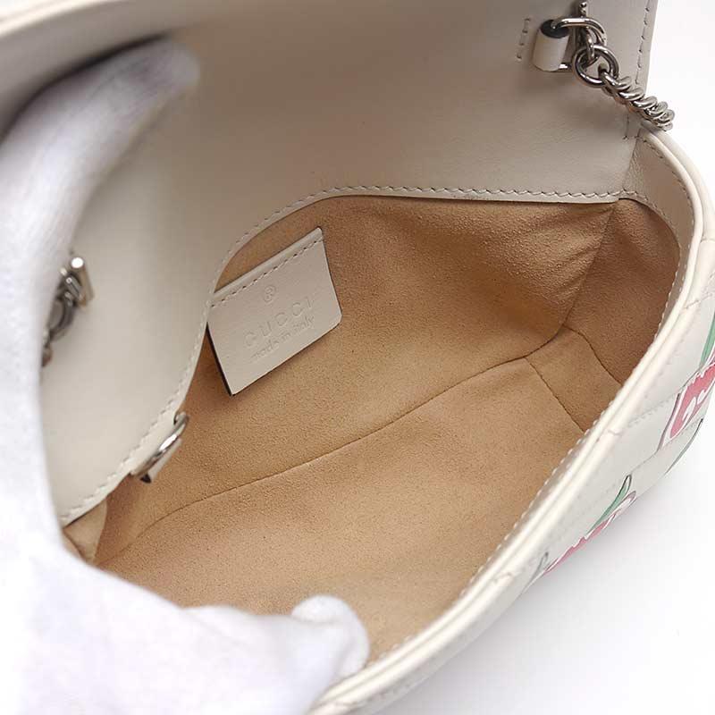 GUCCI グッチ GGマーモント ショルダーバッグ 476433 ホワイト系  