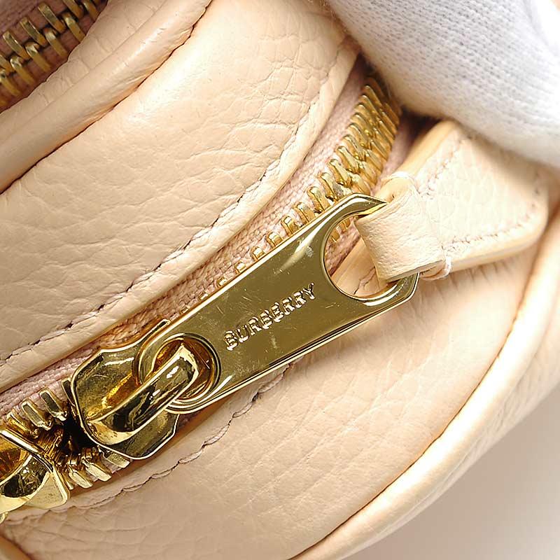 BURBERRY（バーバリー） カメラバッグ ピーチピンク レザー ショルダー