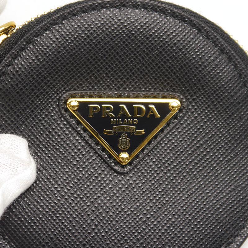 PRADA（プラダ） サフィアーノ ラウンドコインケース 小銭入れ 丸形