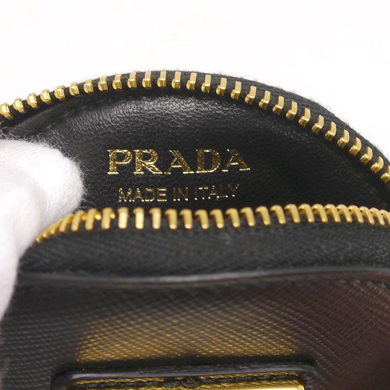 PRADA（プラダ） サフィアーノ ラウンドコインケース 小銭入れ 丸形