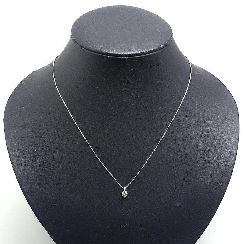 ダイヤモンドネックレス PT850/PT900・ダイヤ0.329ct H-SI1-VG 一粒 