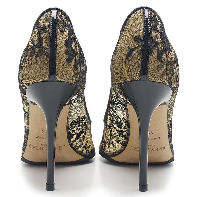ジミーチュウ JIMMYCHOO アベル ABEL レース ハイヒールパンプス 