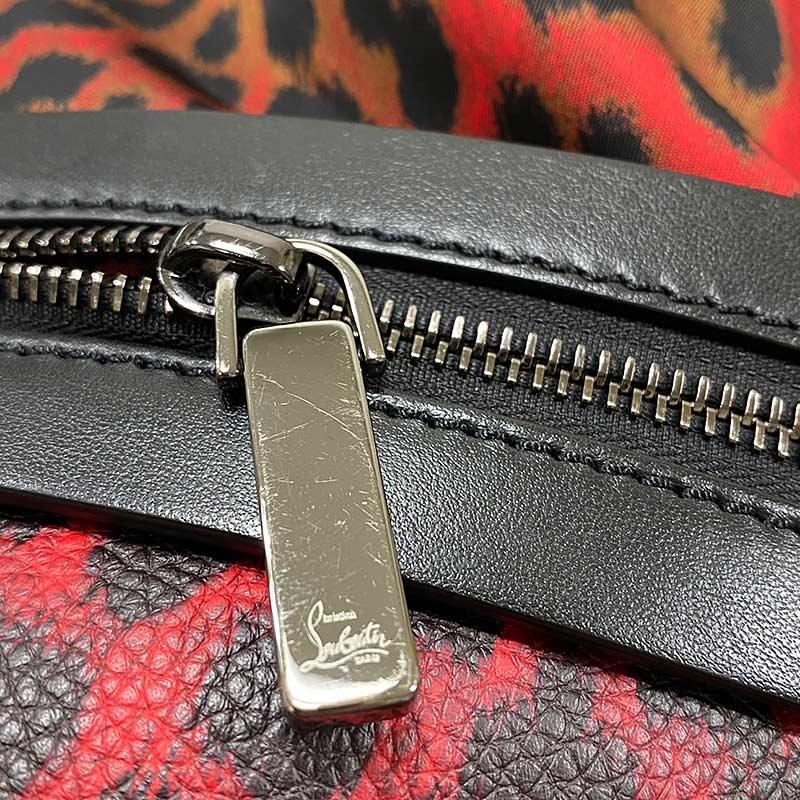クリスチャンルブタン Christian Louboutin アポルビ 1175019 ナイロン×レザー レッド リュック_4