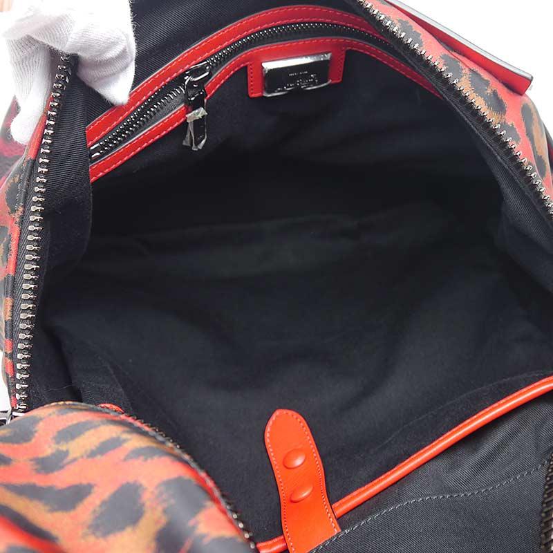 クリスチャンルブタン Christian Louboutin アポルビ 1175019 ナイロン×レザー レッド リュック_6