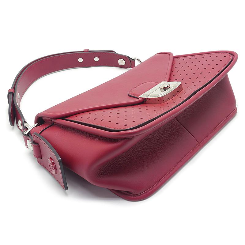 LONGCHAMP ロンシャン マドモワゼル ショルダーバッグ レザー 赤  
