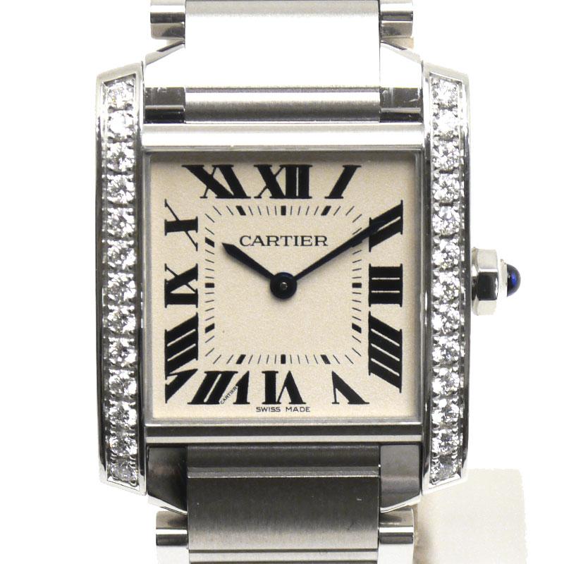 Cartier（カルティエ） タンクフランセーズMM ダイヤベゼル W4TA0009