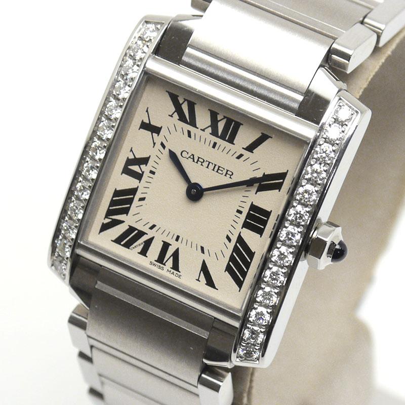 Cartier（カルティエ） タンクフランセーズMM ダイヤベゼル W4TA0009